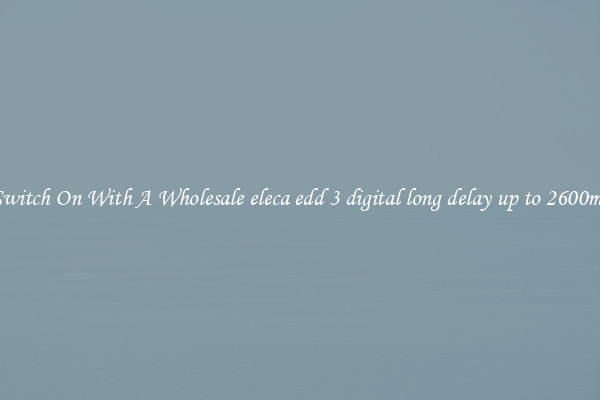 Switch On With A Wholesale eleca edd 3 digital long delay up to 2600ms