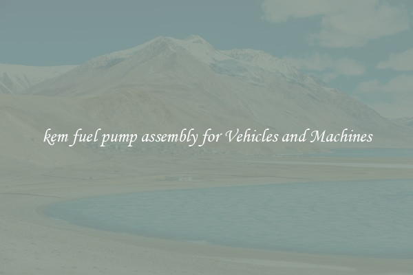 kem fuel pump assembly for Vehicles and Machines