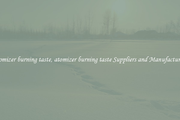 atomizer burning taste, atomizer burning taste Suppliers and Manufacturers