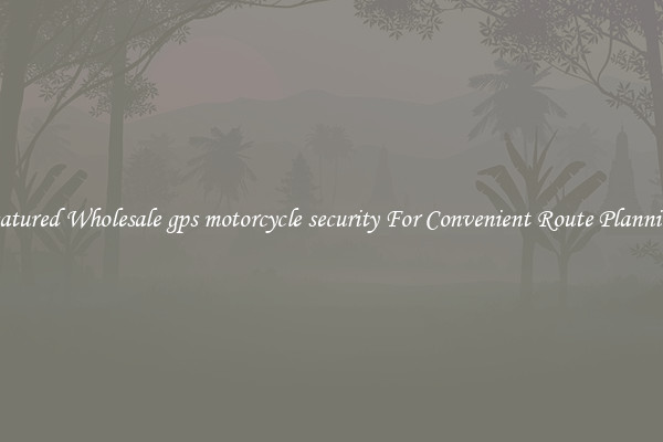 Featured Wholesale gps motorcycle security For Convenient Route Planning 