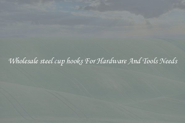 Wholesale steel cup hooks For Hardware And Tools Needs