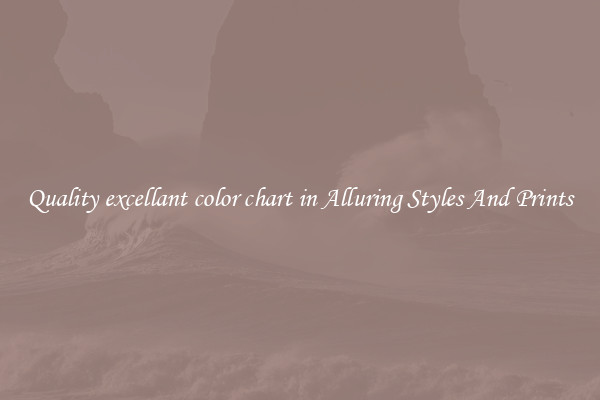 Quality excellant color chart in Alluring Styles And Prints