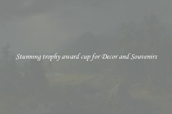 Stunning trophy award cup for Decor and Souvenirs