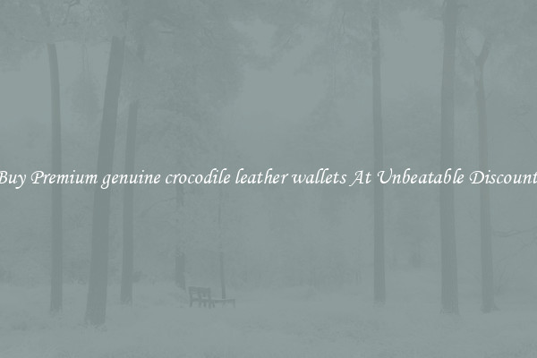 Buy Premium genuine crocodile leather wallets At Unbeatable Discounts