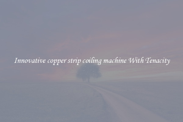 Innovative copper strip coiling machine With Tenacity