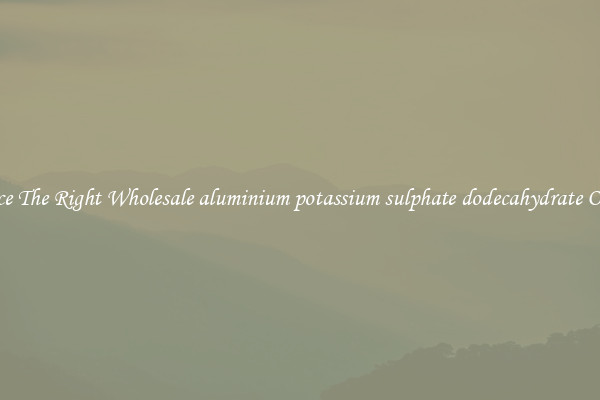 Source The Right Wholesale aluminium potassium sulphate dodecahydrate Online