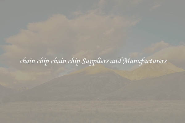 chain chip chain chip Suppliers and Manufacturers