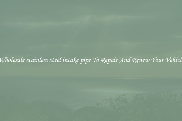 Wholesale stainless steel intake pipe To Repair And Renew Your Vehicle