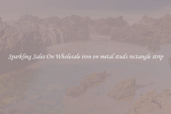 Sparkling Sales On Wholesale iron on metal studs rectangle strip