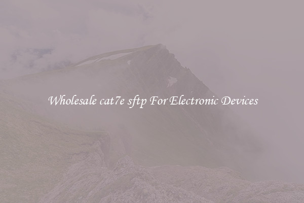 Wholesale cat7e sftp For Electronic Devices