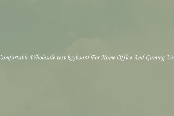 Comfortable Wholesale test keyboard For Home Office And Gaming Use
