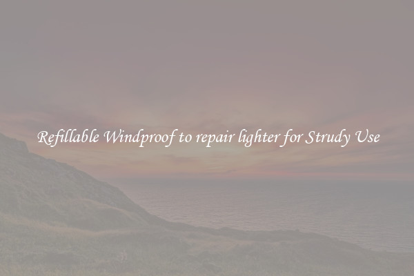 Refillable Windproof to repair lighter for Strudy Use